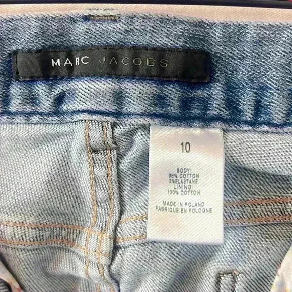 Marc Jacobs Vintage Y2K Light Wash Denim Bootcut Jeans w/ Seam Detail Women’s 10 - Picture 6 of 10